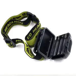 Hot Sale Outdoor Waterproof 3W COB LED 3a Battery Powered Headlamp Camping Hiking Fishing Head Flashlight