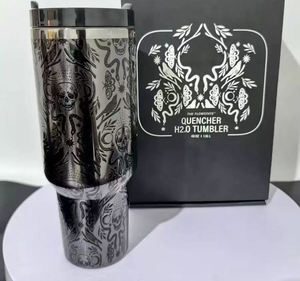 Conception d'Halloween pour <span class=keywords><strong>Stan</strong></span> Cup H2.0 Meilleure vente Logo personnalisé Grande marque Tasse 40oz avec poignée paille Thermos 40oz Tasse pour l'extérieur Gobelet - Product Image 2