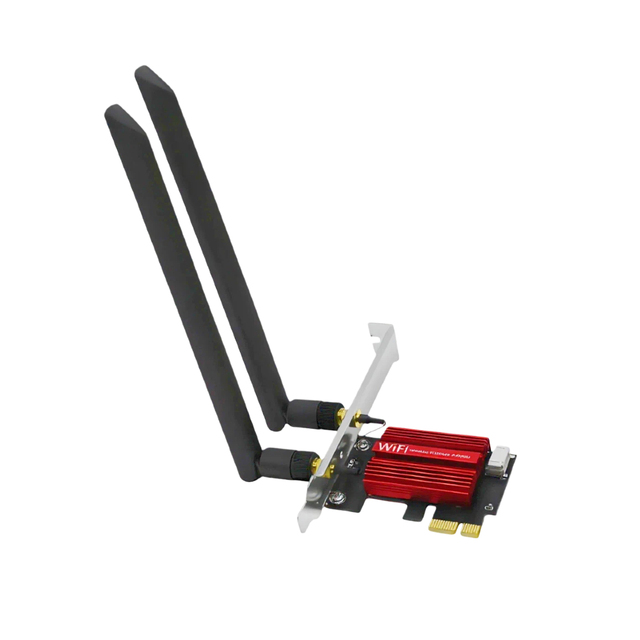 TISHRIC WiFi 6E PCIe Card Intel AX210 Tri-Band Wireless Network Adapter 2.4/5/6G Bluetooth5.4 Desktop Win 10/11