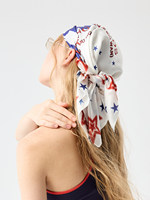 Pañuelo Cuadrado Original California Star para Mujer, Versátil, Tipo Bandana, para Verano, Playa, o como Pareo