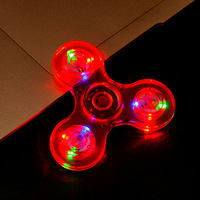 Gyroscope en cristal transparent avec lumière scintillante, jouet lumineux pour les doigts, nouveaux jouets originaux pour enfants