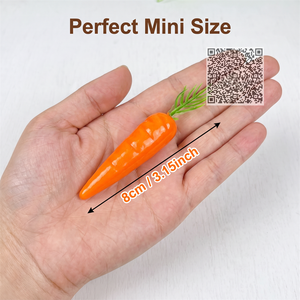 Mini carottes réalistes en mousse pour la fabrication de couronnes de Pâques, décoration de plateaux à étages de style campagnard printanier, <span class=keywords><strong>l</strong></span>égumes artificiels, fournitures d'artisanat - Product Image 2
