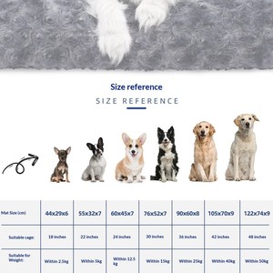 All Seasons Large <strong>Dog</strong> Crate Soft Washable Pad <strong>Bed</strong> Mat Cats <strong>Fashionable</strong> Foam Pet <strong>Bed</strong> for Small Medium Large XL <strong>Dogs</strong> Kennel Pads - Product Image 3