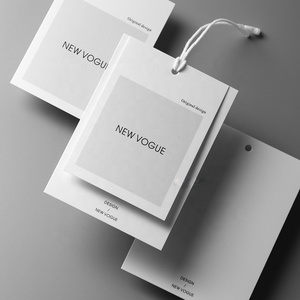 Cá nhân hoá giấy treo tabs quần áo tag biểu tượng tùy chỉnh in may Swing Tags với chuỗi tùy chọn cho quần jean - Product Image 3