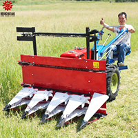 Mini Cosechadora Montada en Tractor, Segadora de Arroz y Trigo, Implemento Agrícola Multifuncional, Cortadora-Formadora de Hileras, Cosechadora de Paja de Maíz