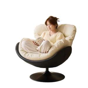 Fauteuil pivotant moderne avec rembourrage en mousse pour salon, chambre à coucher, usage de loisirs, style luxe léger - Product Image 5