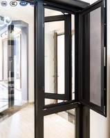 Ventanas Corredizas Modernas y Resistentes con Rejilla para Uso Exterior, Marco de Aleación de Aluminio, Insonorizadas, Doble Vidrio Templado Transparente