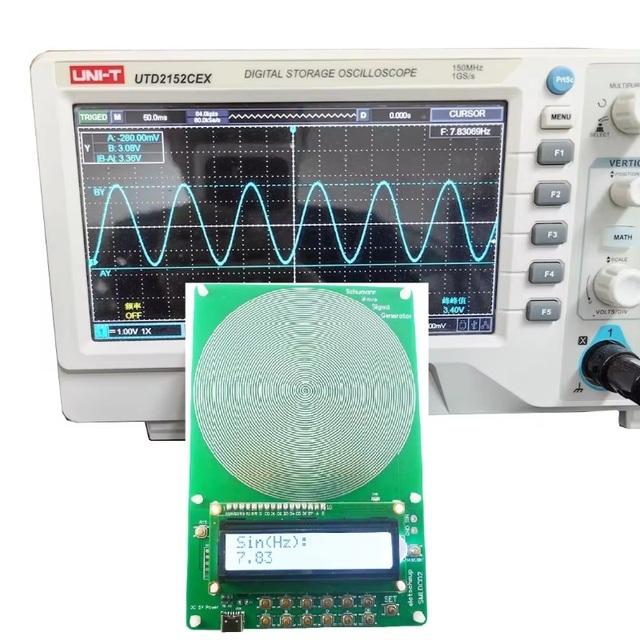 NEW Customized Adjustable 0.01HZ~100KHZ 7.83Hz Schumann Resonance Ultra-low Frequency Triple Output 1-50W Pulse Wave Generator