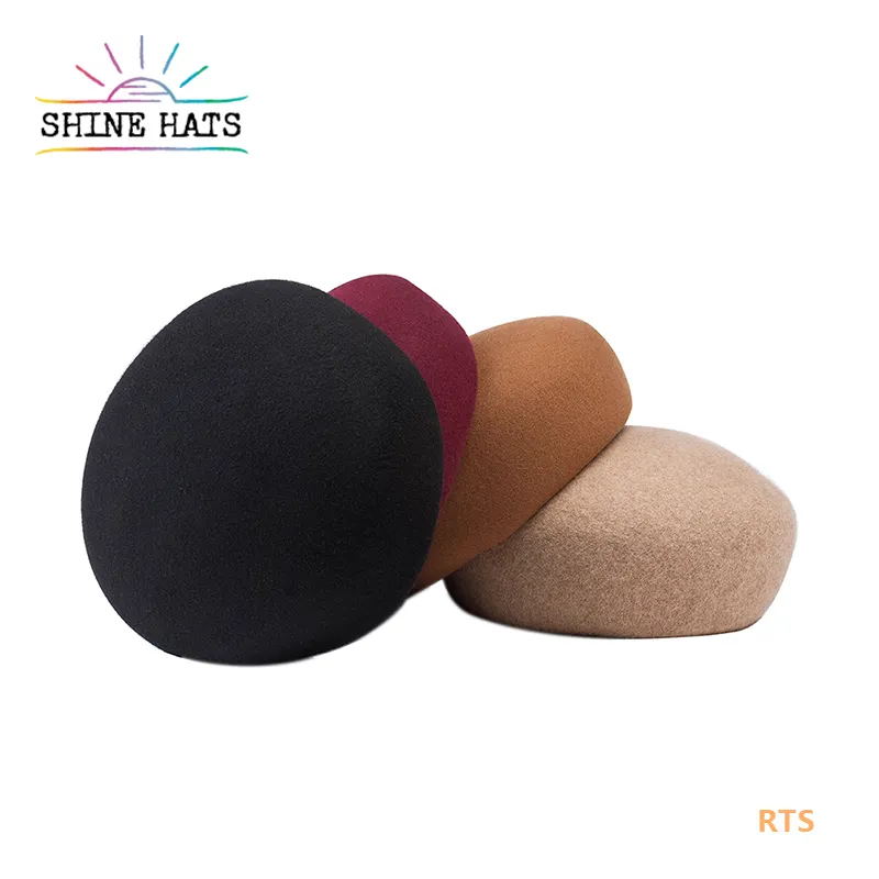 Shinehats chapéu cogumelo colorido, chapéu barrette cogumelo personalizado, 100% lã para mulheres adultos