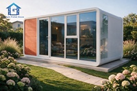 Cabine Apple préfabriquée sur mesure, hôtel portable moderne, pod de bureau préfabriqué, conteneur modulaire de 40 pieds, villa mobile