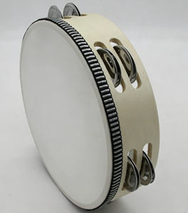 Wholesale 8-Inch Wooden Double-Row Tambourine Orff Percussion <b>Instrument</b> Jingles Tambourine Wooden Hand Drum <b>Musical</b> Toy - Product Image 4