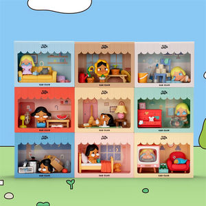 Popmart magasin officiel Original Crybaby triste <span class=keywords><strong>Club</strong></span> série scène ensembles boîte aveugle figurines jouets à collectionner décorations cadeaux - Product Image 3