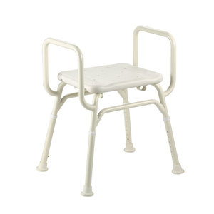 Chaise de douche réglable en aluminium Foxconn, capacité 160 lb, avec siège en HDPE pour personnes âgées, handicapées, femmes enceintes, sécurité dans la salle de bain - Product Image 3