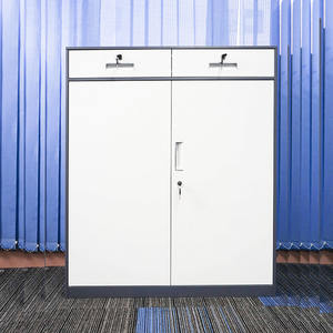 <span class=keywords><strong>2</strong></span>引き出しスチール金属製オフィス家具モダンデザインファイリングキャビネットジム収納用ロック付きアプリケーション - Product Image 2