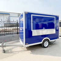 Chariot à glaces, chariot de café, remorque, food truck, camions de pizza mobiles avec cuisine complète