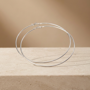 Nouvelles boucles d'oreilles plaquées or en gros avec un <span class=keywords><strong>design</strong></span> d'anneau large de 65 mm à 90 mm - Product Image 6