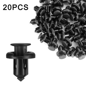 Auto Plastic <b>Push</b> <b>Pin</b> Fastener 8mm Black For Car Body Trim Repair Replacement - Product Image 1