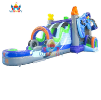 Structure de jeu gonflable à thème de manette de jeu avec toboggan pour enfants, fête de jeux vidéo