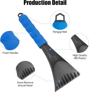 Bán Buôn 2 Pcs 4 Pcs Nhựa Kính Chắn Gió Phía Trước Cửa Sổ Tuyết <span class=keywords><strong>Ice</strong></span> <span class=keywords><strong>Scraper</strong></span> Frost Loạ<span class=keywords><strong>i</strong></span> Bỏ Máy Nghiền Phụ Kiện Công Cụ Vớ<span class=keywords><strong>i</strong></span> Bọt Xử Lý - Product Image 3