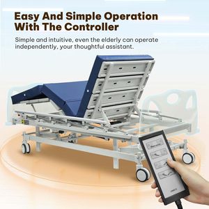 Cama de <span class=keywords><strong>Hospital</strong></span> Eléctrica de Tres Funciones Motorizada de Altura Ajustable para UCI, Suministro de Fábrica para el Mercado de <span class=keywords><strong>India</strong></span> - Product Image 4