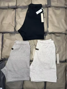 Pantaloncini da surf da uomo Essenti SS22 all'ingrosso, camicia a maniche corte a quadri, vita media, colore avena/scuro avena, in spandex/poliestere, stile streetwear - Product Image 1