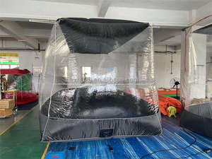 Tente gonflable de <span class=keywords><strong>Garage</strong></span> pour <span class=keywords><strong>voiture</strong></span>, prix bas, couverture à bulles, côté Transparent en Pvc - Product Image 3