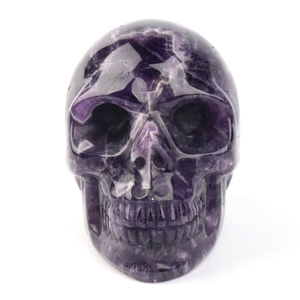 Crânes en quartz naturel transparent de 2 pouces, améthyste, crânes en cristal d'améthyste sculptés à la main - Product Image 2