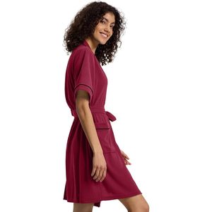 Bata de mujer de punto gofrado, manga corta, ligera, estilo kimono con bolsillos, para spa, verano y uso doméstico - Product Image 2