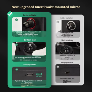 1000X Viseur numérique électronique portable pour code de taille de diamant, écran LCD 4,3 pouces, éclairage intégré, rotation à 360° - Product Image 5