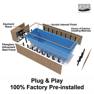 <span class=keywords><strong>Piscine</strong></span> hors sol modulaire préfabriquée en fibre de verre sans soudure <span class=keywords><strong>avec</strong></span> <span class=keywords><strong>coque</strong></span> en PRV durable pour usage résidentiel à long terme - Product Image 2