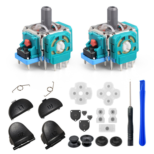 Wholesale Disassembly Tool Set Conductive Adhesive Mushroom Head Joystick Spring R1 L1 R2 L2 Screwdriver Tool Set for PS4