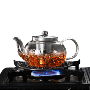 แก้วบอโรซิลิเกตสูงทนทานต่อการใช้กับเครื่องล้างจานกาน้ำชา800มล. กาน้ำชาพร้อมที่กรอง - Product Image 1