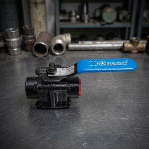 Vanne à boisseau sphérique en acier au carbone forgé A105 Classe 800 Haute Pression 3 Pièces Filetage NPT 1/2 à 2 Pouces à Levier - Product Image 3