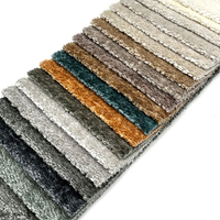 Tissu de chenille de polyester de velours de peluche de Wejoy 530GSM pour la tapisserie d'ameublement de meubles d'hiver