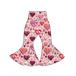 กางเกงขาบานเด็กผู้หญิงเอวสูงลายพิมพ์น่ารักสไ<span class=keywords><strong>ต</strong></span>ล์ลำลองสำหรับฤดูร้อน ลดราคาพิเศษ ไม่มีขั้นต่ำในการสั่งซื้อ - Product Image 4