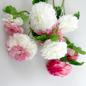 Flores Artificiales de Peonía Koi de 65 cm de Altura, Simulación de Seda, Decoraciones para Bodas - Product Image 2