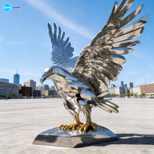Scultura d'<span class=keywords><strong>Aquila</strong></span> in Acciaio Inox Saldato ed Elettroplaccato, <span class=keywords><strong>Forma</strong></span> Personalizzata, Arte da Esterno, Oggetto da Collezione - Product Image 4