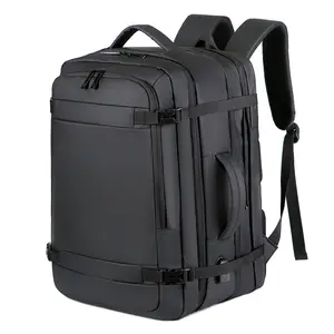 Große Flug taschen, strap azier fähiger schwarzer Laptop-Handgepäck, großer Outdoor-Rucksack