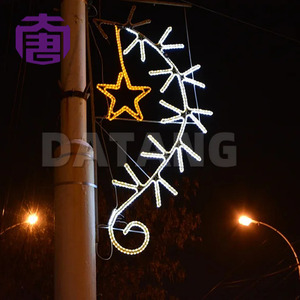 Holiday <b>LED</b> Street Motif <b>Light</b> Giant 2D 3D Pole Decoration Waterproof <b>Xmas</b> Garden Park City Night Display - Product Image 2