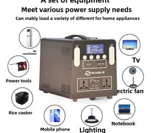 500W Portable Power Station High Capacity Jump <b>Backup</b> Supply for Outdoor Camping Home Emergency B500 500W Portable <b>Battery</b> B500 - Product Image 2