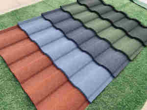 Tuile de <span class=keywords><strong>toiture</strong></span> en métal moderne, imperméable, résistante à la chaleur, en pierre ondulée pour les bâtiments d'appartements et de villas - Product Image 5