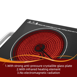 <span class=keywords><strong>Estufas</strong></span> de cerámica infrarrojas eléctricas de un solo vidrio con perilla estufa de cocina infrarroja - Product Image 3