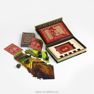 Cartas de póker para adultos con logotipo impreso personalizado, juego de cartas de póquer, cartas de juego de <span class=keywords><strong>casino</strong></span> con dados y caja magnética - Product Image 3