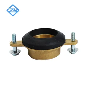 2 "Brass nơi để tiểu spud với Gasket Bolt & máy giặt nhà vệ sinh & nơi để tiểu spuds