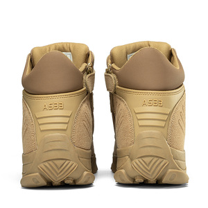 Bottes de randonnée tactiques AS33 pour hommes, en daim, bout rond, semelle extérieure en caoutchouc, semelle intermédiaire en EVA, toutes saisons, pour l'extérieur - Product Image 4