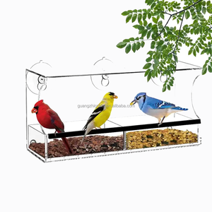 <span class=keywords><strong>Plexiglass</strong></span> ăn hộp rõ ràng Acrylic cửa sổ <span class=keywords><strong>Bird</strong></span> Feeder lớn Acrylic <span class=keywords><strong>Bird</strong></span> Feeder cho chim hoang dã bên ngoài - Product Image 1