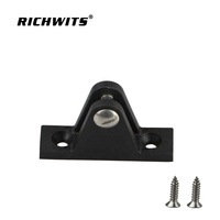 Accessoires pour bateau, accessoires marins, charnières de pont en Nylon noir à montage plat