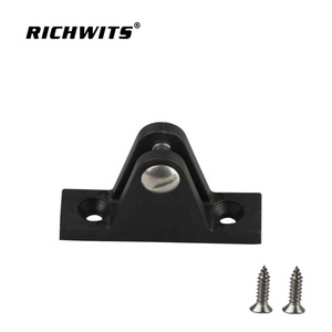 Accessoires pour <span class=keywords><strong>bateau</strong></span>, accessoires marins, charnières de pont en Nylon noir à montage plat - Product Image 6