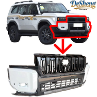 Bagian yang Dilepas: Bumper Mobil dengan Lampu LED, Grille, Radiator, Fender, Kaca Depan, Kap Mesin, untuk Toyota Prado LC250 Body Kit Mobil.