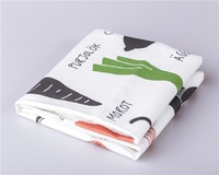 Serviettes de cuisine en coton 100% antimicrobien, tricotées compressées, imprimées sur mesure, de haute qualité, en gros